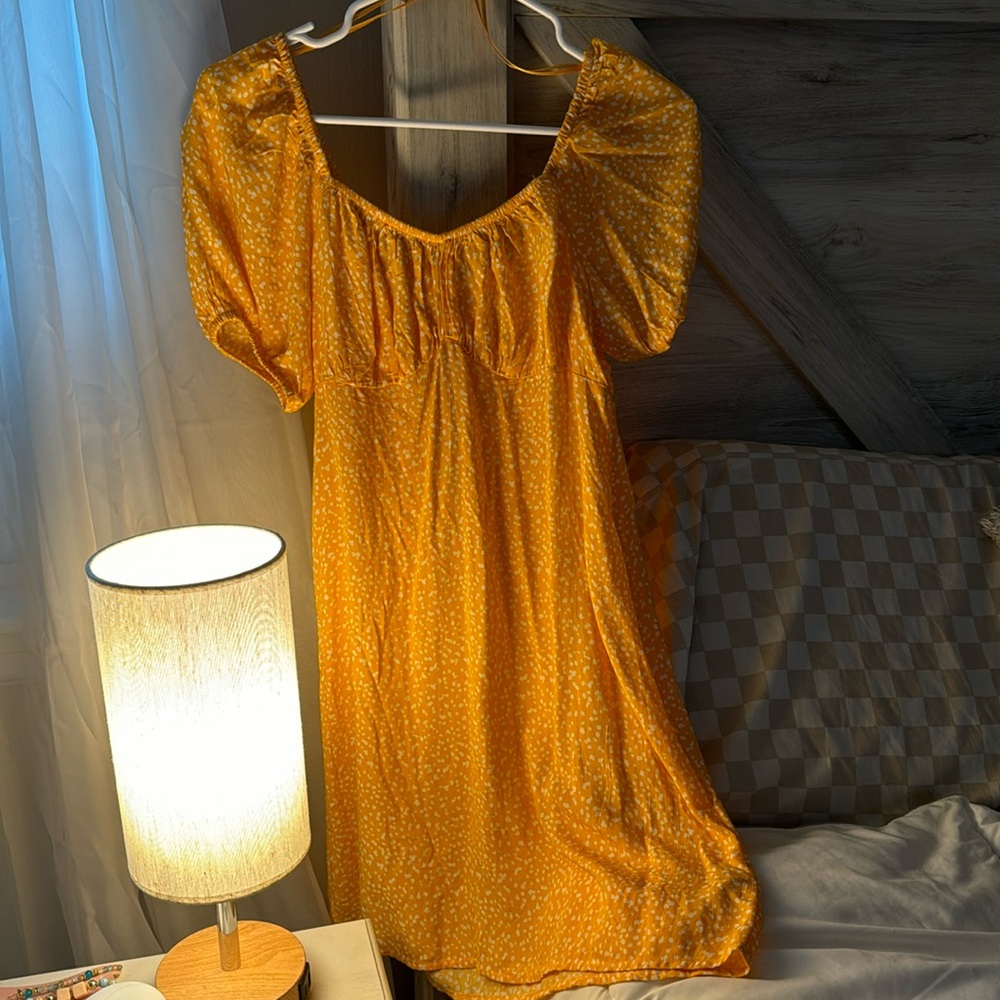 ✨🤍 SISE 4 ORANGE PRIMARK DRESS NEVER WORN